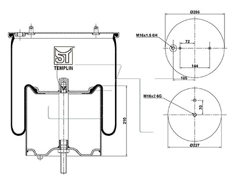 Bellow, air suspension (04.060.6106.120)