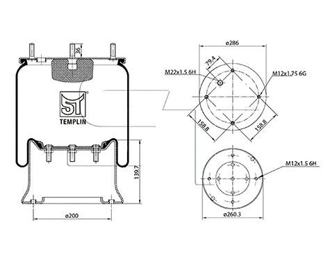 Bellow, air suspension (04.060.6006.660)