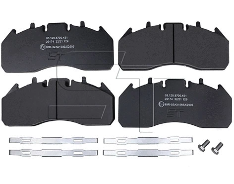 Brake Pad Set, disc brake (03.120.8700.451)