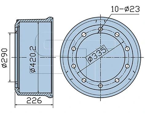 Brake Drum (03.090.0252.120)