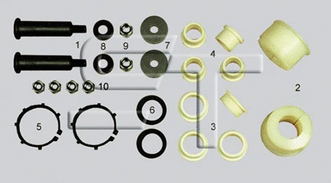Repair Kit, stabiliser bush (04.120.1845.208)