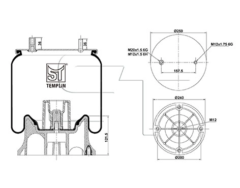Bellow, air suspension (04.060.6006.038)