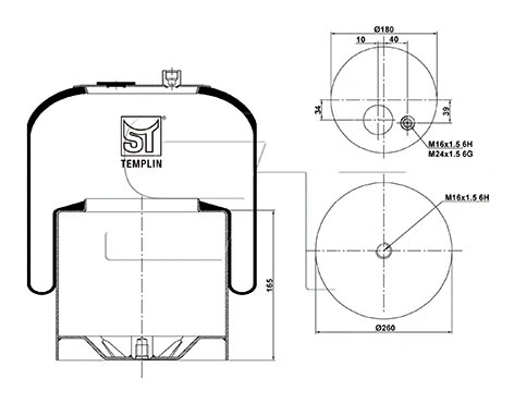 Bellow, air suspension (04.060.6206.590)