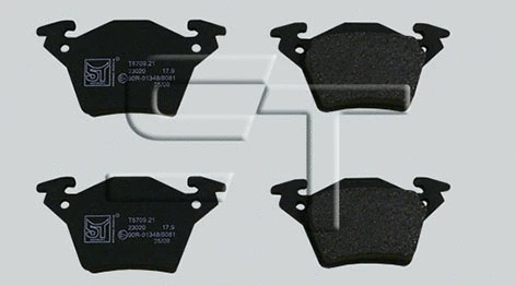 Brake Pad Set, disc brake (03.120.8700.210)