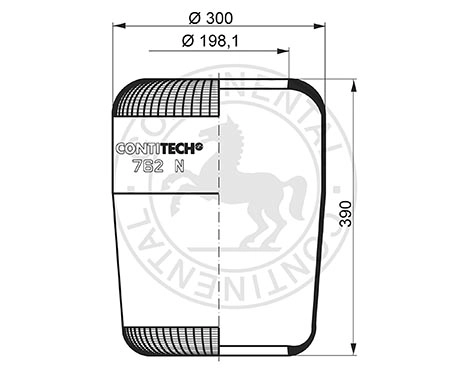 Bellow, air suspension (04.010.6000.260)