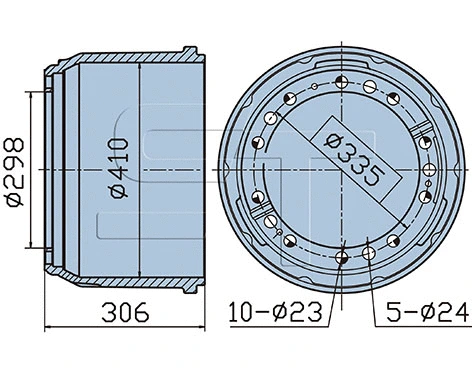 Brake Drum (03.090.1940.020)