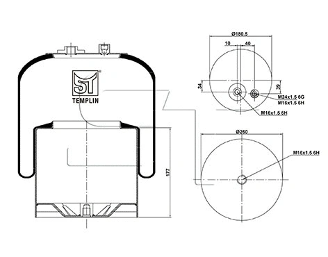 Bellow, air suspension (04.060.6206.030)
