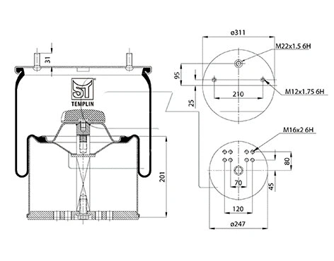 Bellow, air suspension (04.060.6106.130)