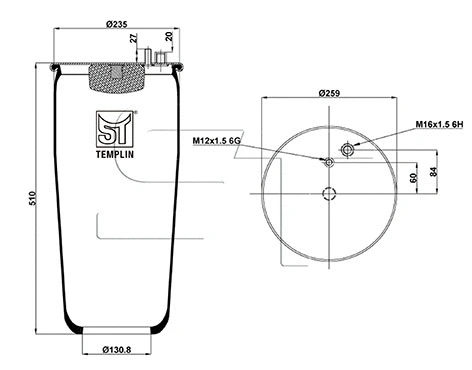 Bellow, air suspension (04.060.6106.940)