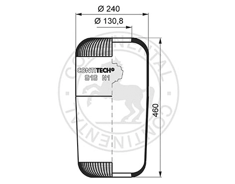 Bellow, air suspension (04.010.6000.620)