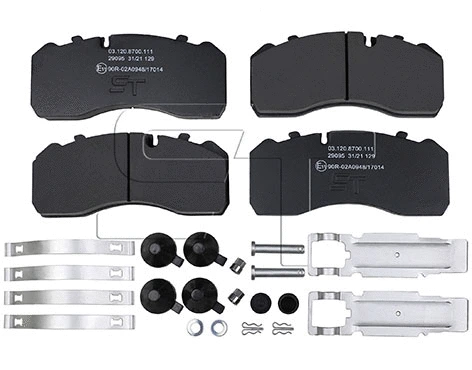 Brake Pad Set, disc brake (03.120.8700.111)