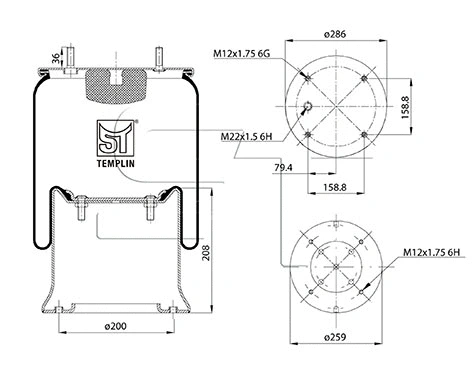 Bellow, air suspension (04.060.6206.531)