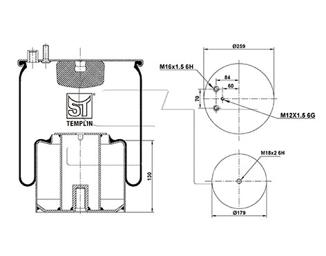 Bellow, air suspension (04.060.6106.931)