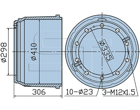 Brake Drum (03.090.1940.010)