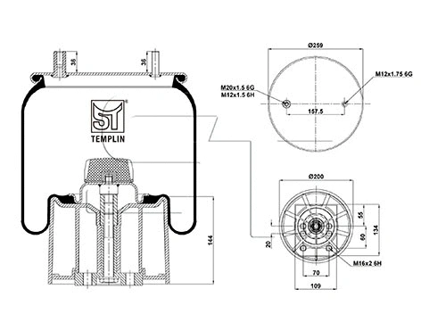 Bellow, air suspension (04.060.6106.400)