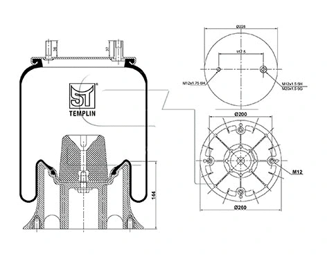 Bellow, air suspension (04.060.6106.850)