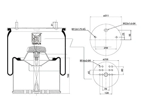 Bellow, air suspension (04.060.6006.980)
