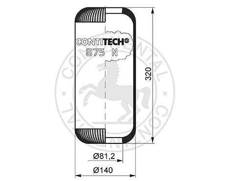 Bellow, air suspension (04.010.6000.790)