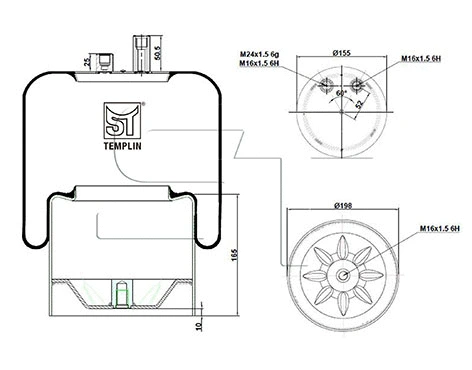 Bellow, air suspension (04.060.6006.950)