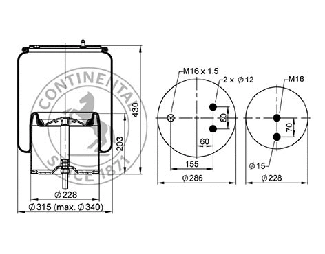 Bellow, air suspension (04.010.6200.057)