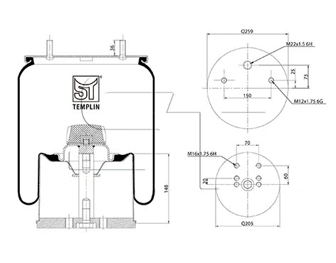 Bellow, air suspension (04.060.6106.390)