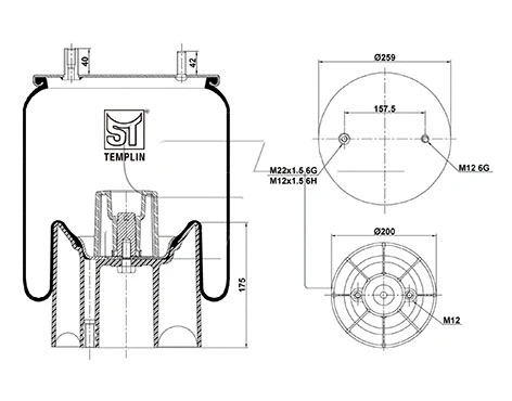 Bellow, air suspension (04.060.6106.430)