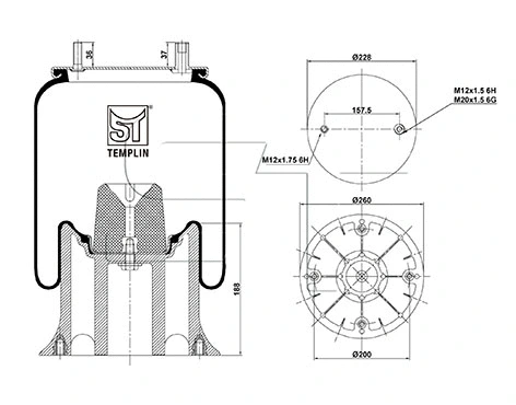 Bellow, air suspension (04.060.6106.740)