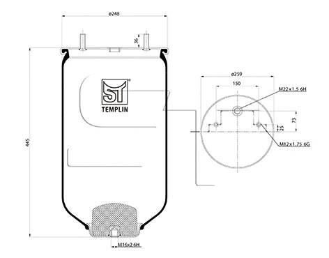 Bellow, air suspension (04.060.6006.720)