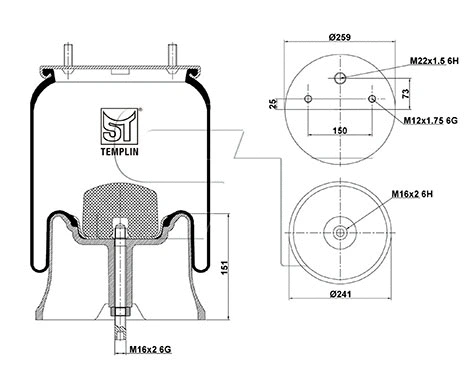 Bellow, air suspension (04.060.6106.910)