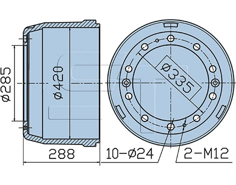 Brake Drum (03.090.0279.020)