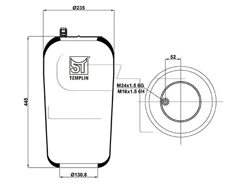 Bellow, air suspension (04.060.6006.941)