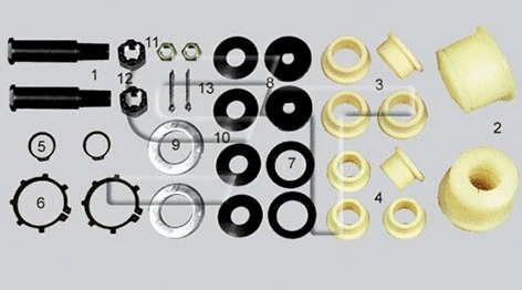 Repair Kit, stabiliser bush (04.120.1710.208)