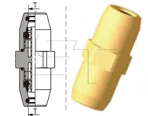 Connector, compressed air line (02.090.7153.254)