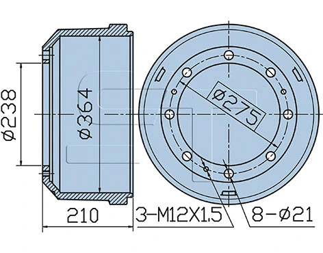 Brake Drum (03.090.1940.190)