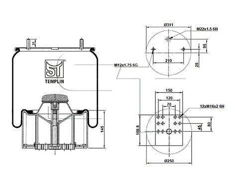 Bellow, air suspension (04.060.6106.560)