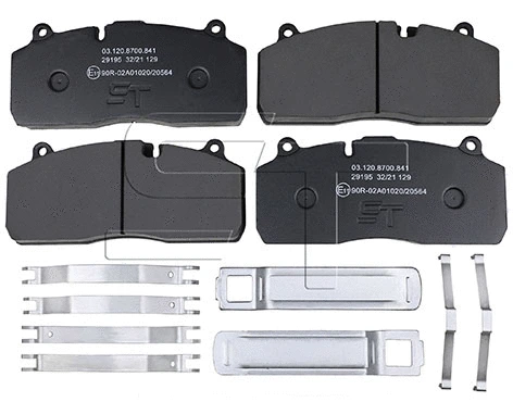 Brake Pad Set, disc brake (03.120.8700.841)