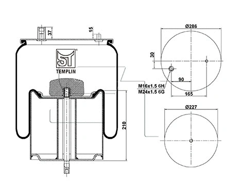 Bellow, air suspension (04.060.6206.811)