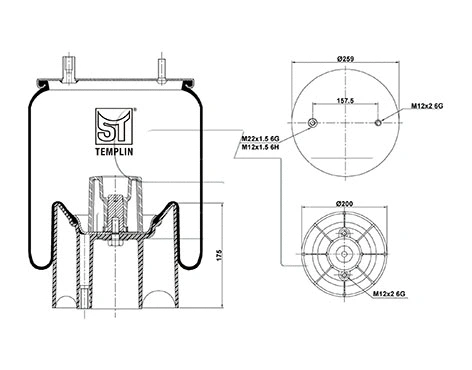 Bellow, air suspension (04.060.6206.680)