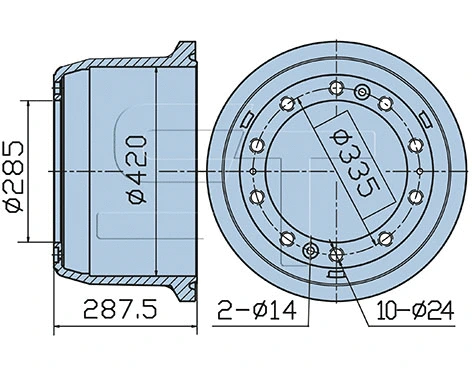 Brake Drum (03.090.0279.040)