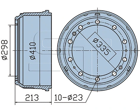 Brake Drum (03.090.1940.030)