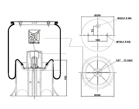 Bellow, air suspension (04.060.6106.630)