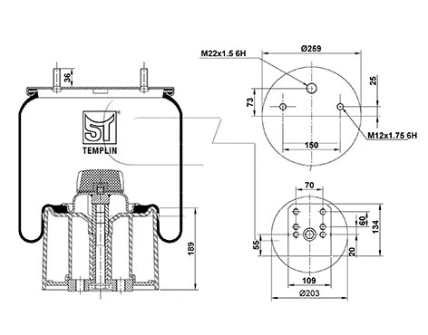 Bellow, air suspension (04.060.6106.510)