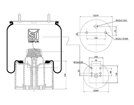 Bellow, air suspension (04.060.6106.530)