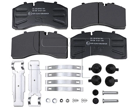 Brake Pad Set, disc brake (03.120.8700.781)