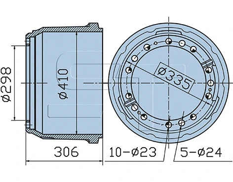 Brake Drum (03.090.1940.170)