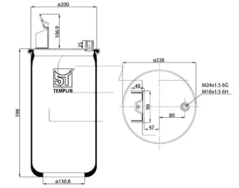 Bellow, air suspension (04.060.6206.061)