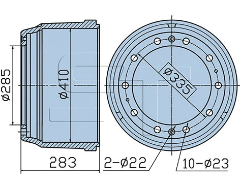 Brake Drum (03.090.0809.060)