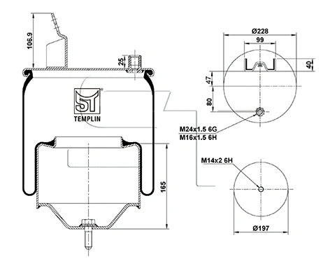 Bellow, air suspension (04.060.6206.070)