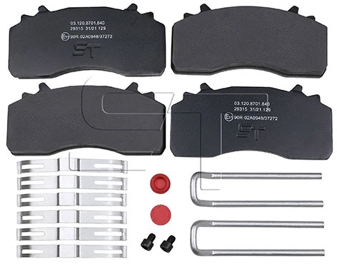 Brake Pad Set, disc brake (03.120.8701.840)