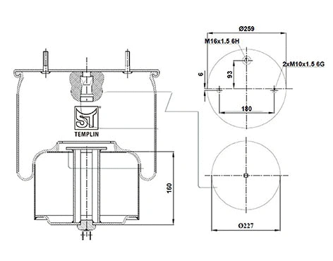 Bellow, air suspension (04.060.6106.820)